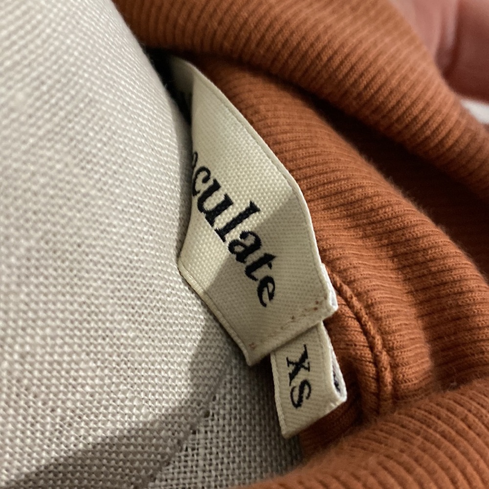 Stoned Immaculate Rust Brown Front Button Dress - image 5